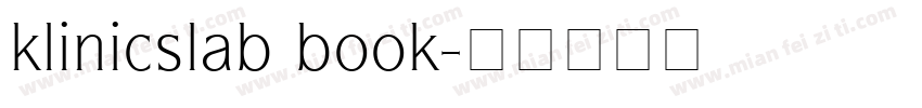 klinicslab book字体转换